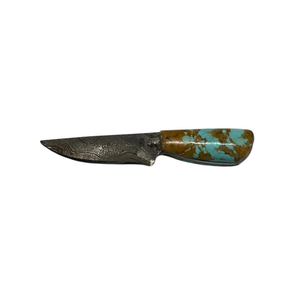 Marbled Turquoise Mini Knife