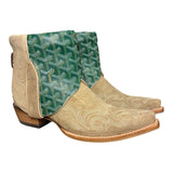 7 Embroidered Tan Rough Out & Designer Canty Boots®