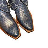 7.5 Blue Exotic & Designer Denim Canty Boots®