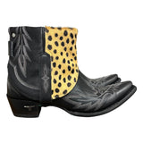 11 Embroidered Black & Spotted Hair-on Hide Canty Boots®