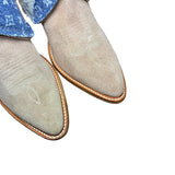 10 Pink Rough Out & Layered Designer Denim Canty Boots®