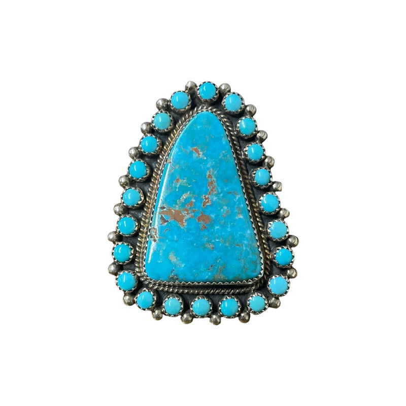 7.5 Sterling Silver Turquoise Ring