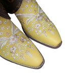 7 Floral Yellow & Brown with Designer Canty Boots®