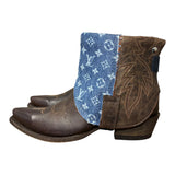 9.5 Brown & Designer Denim Canty Boots®