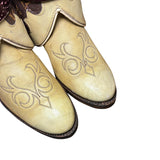 7 Cream & Designer Stacked Heel Canty Boots®