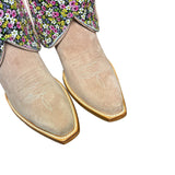 9 Pink Rough Out & Floral Printed Leather Canty Boots®