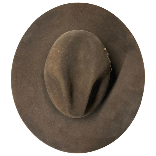 Dark Brown Western Hat - Size 7 5/8