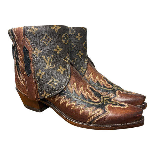 7.5 Embroidered Brown & Designer Canty Boots®