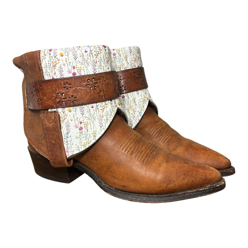 8 Brown & Multi-color Floral Print Canty Boots®