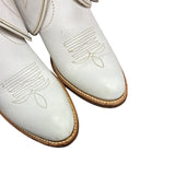 7 Vintage White & Inlay Stacked Heel Canty Boots®