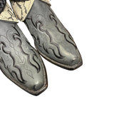 10 Embroidered Black & Printed Exotic Leather Canty Boots®