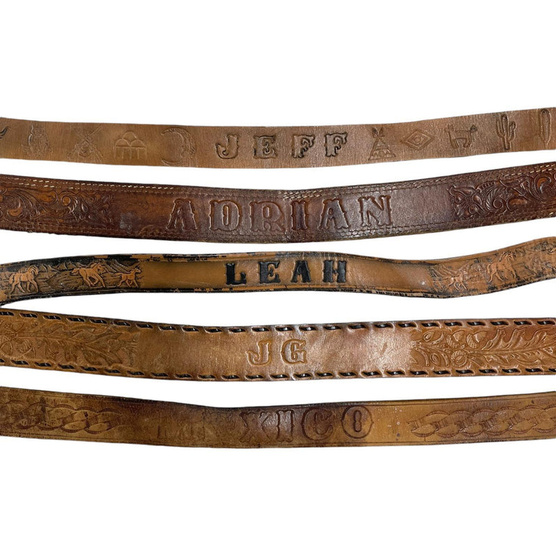 Vintage Name Belts