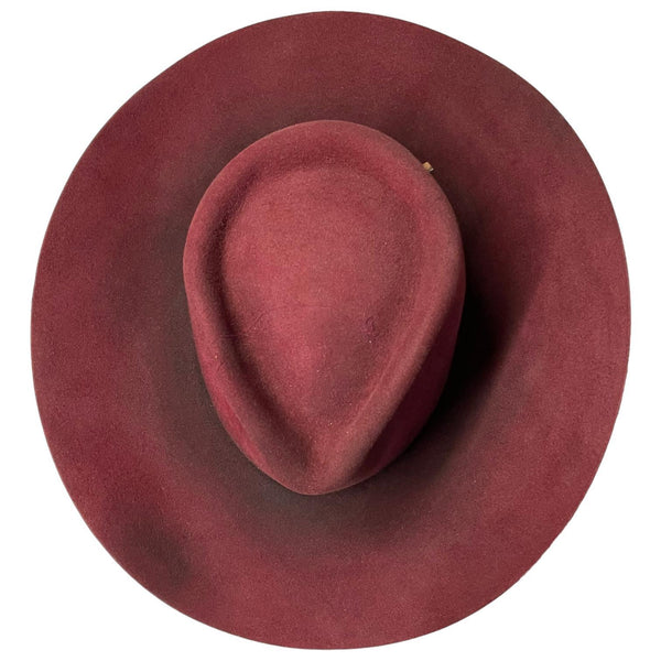 Burgundy Western Hat - Size 6 7/8