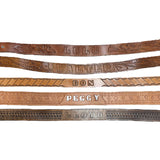 Vintage Name Belts