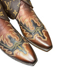 7.5 Embroidered Brown & Designer Canty Boots®