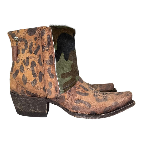 6 Leopard & Camo Hair-on Hide Canty Boots®