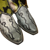 9.5 Embroidered Black & Camo Hair-on Hide Canty Boots®