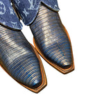 8 Blue Exotic & Designer Denim Canty Boots®
