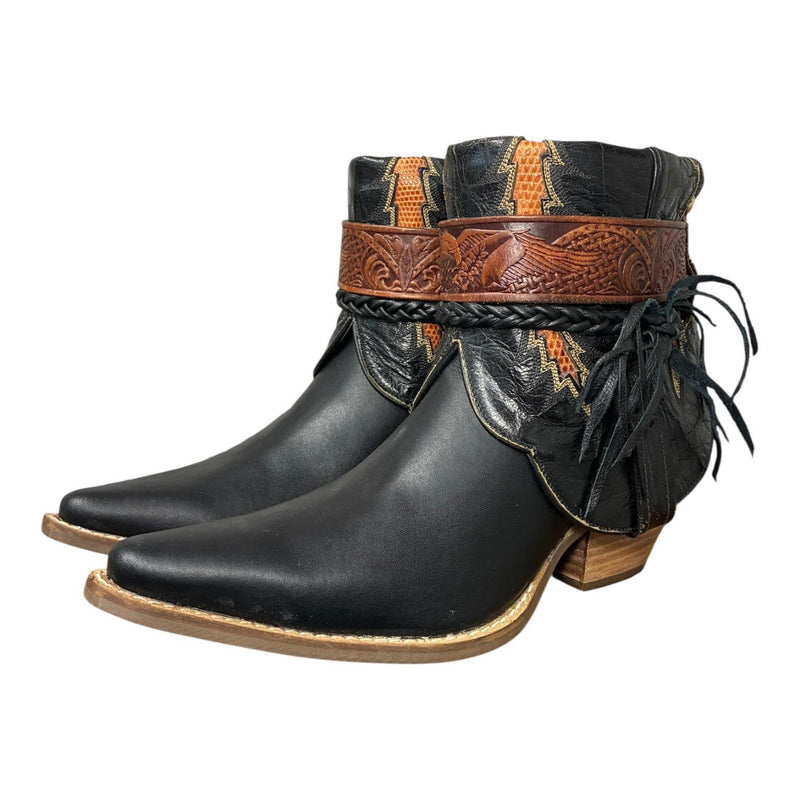 9.5 Black & Exotic Inlay Canty Boots®