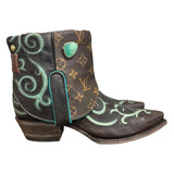 10 Tooled & Designer Canty Boots® with Chalcedony Concho