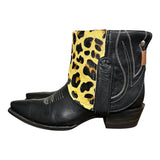 9 Black & Leopard Hair-on Hide Canty Boots®