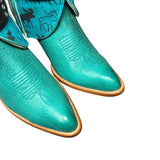 9 Turquoise & Moose Printed Leather Canty Boots®