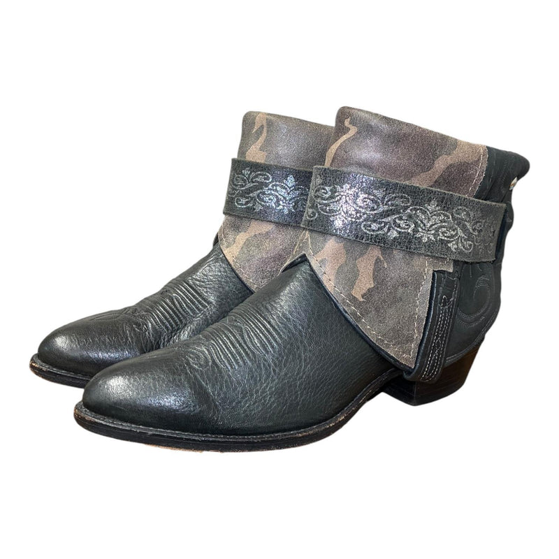 8.5 Black & Camo Leather Canty Boots®