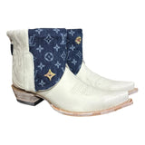 11 White & Designer Denim Canty Boots®