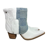 10 White & Designer Denim Stacked Heel Canty Boots®