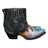 6.5 Black & Multicolor Shimmer Canty Boots®