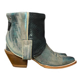 6.5 Metallic Turquoise & Scales Canty Boots®