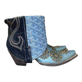 8 Two Toned Blue & Designer Canty Boots®