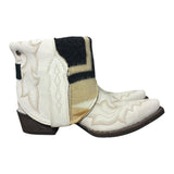 7.5 Embroidered White & Wool Canty Boots®