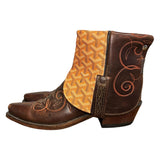 8 Brown Embroidered & Designer Canty Boots®