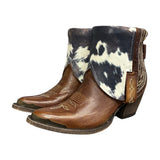 8 Brown & Cowhide Printed Leather Canty Boots®