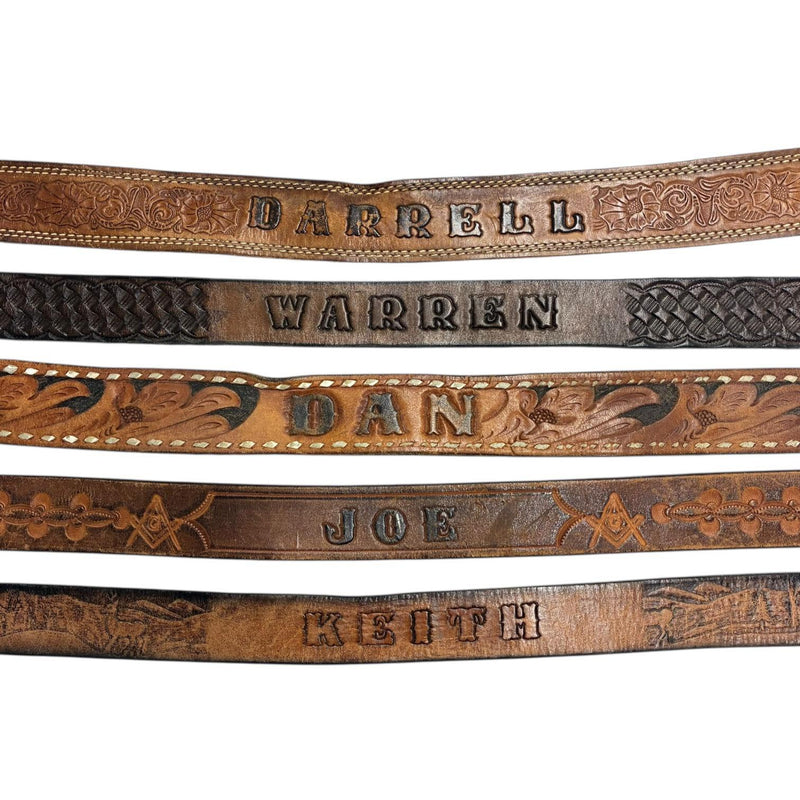 Vintage Name Belts