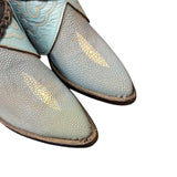 10.5 Embroidered & Exotic Baby Blue Canty Boots®