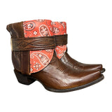 8.5 Brown & Bandana Print Canty Boots®