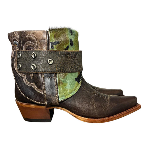 8 Brown & Camo Hair-on Hide Canty Boots®