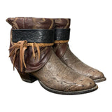 7.5 Exotic Brown & Red Canty Boots®