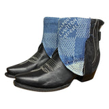7.5 Black & Designer Denim Canty Boots®