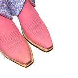 8.5 Pink & Purple Floral Leather Canty Boots®