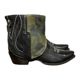 7.5 Black & Camo Leather Canty Boots®