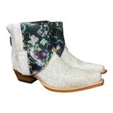 8 Embroidered White & Floral Leather Canty Boots®