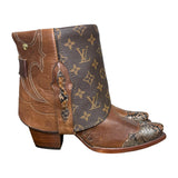 8 Brown & Embossed Exotic with Designer Canty Boots®