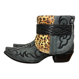 10 Embroidered Black & Leopard Canty Boots®