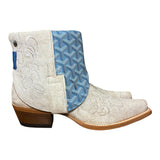 6 Embroidered White & Designer Canty Boots®