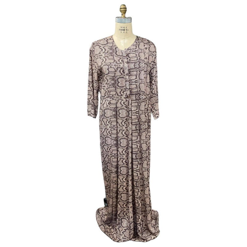 Brown Snakeskin Asala Dress