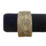 Green Snakeskin Cuff Bracelet