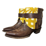 10 Brown & Yellow Mudcloth Canty Boots®